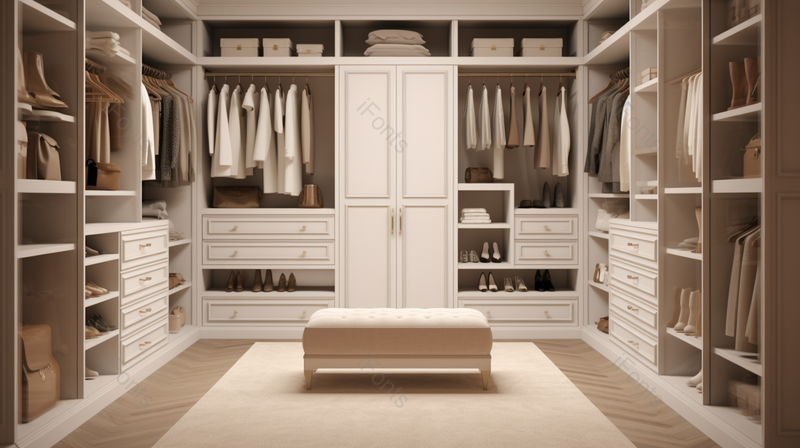 室内整洁的衣柜高清特性摄影图,高清,摄影图,摄影图片,图片大全,摄影图免费下载